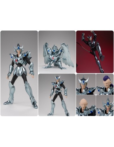 JAMIAN DEL CUERVO ARMADURA PLATA VERSION REVIVAL FIGURA 16 CM SAINT SEIYA SAINT CLOTH MYTH