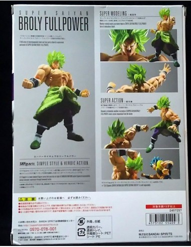 Bandai SH Figuarts Super-Saiyan Broly full power dragon ball