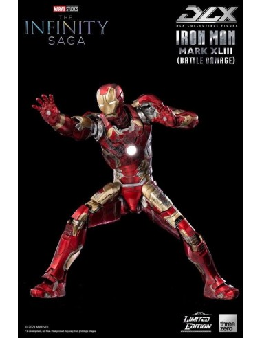 Infinity Saga Figura 1/12 DLX Iron Man Mark 43 (Battle Damage)