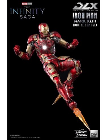 Infinity Saga Figura 1/12 DLX Iron Man Mark 43 (Battle Damage)