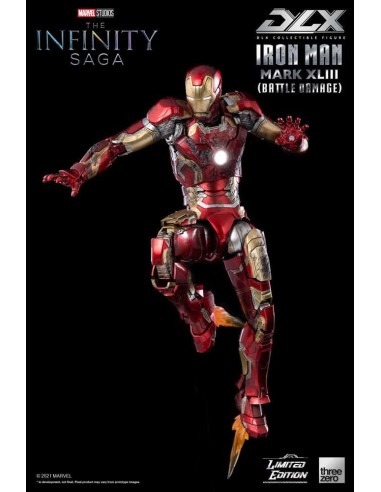 Infinity Saga Figura 1/12 DLX Iron Man Mark 43 (Battle Damage)