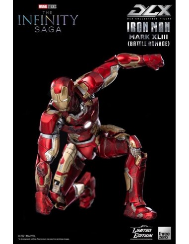 Infinity Saga Figura 1/12 DLX Iron Man Mark 43 (Battle Damage)