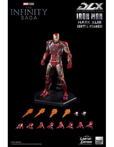 Infinity Saga Figura 1/12 DLX Iron Man Mark 43 (Battle Damage)