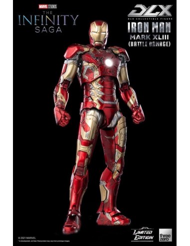 Infinity Saga Figura 1/12 DLX Iron Man Mark 43 (Battle Damage)