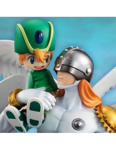 Digimon Adventure Serie G.E.M. Estatua PVC Angemon & Takaishi