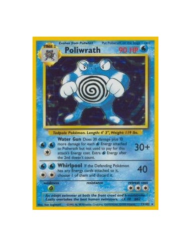 Poliwrath (BS 13) POKEMON BASE SET ESPAÑOL