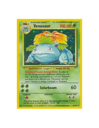 Venusaur (BS 15) POKEMON BASE SET ESPAÑOL