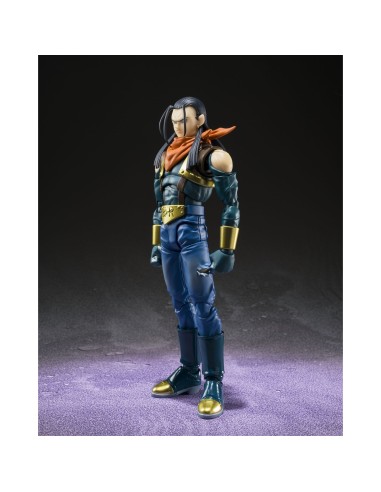 SUPER ANDROID 17 FIG. 15 CM DRAGON BALL GT SH FIGUARTS PREMIUM BANDAI