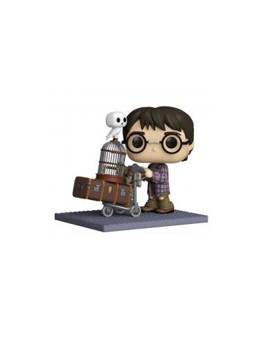 Funko pop deluxe harry potter harry empujando el carro con hedwig 57360