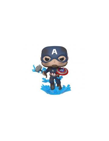 Funko pop marvel los vengadores endgame capitan america con escudo roto & mjolnir 45137