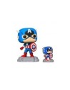 Funko pop marvel a60 - comic capitan america con pin