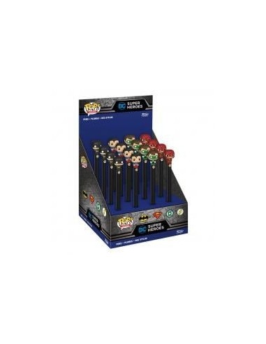 Funko pop pen topper boligrafo dc comics 1 unidad aleatoria batman superman linterna verde flash 48657