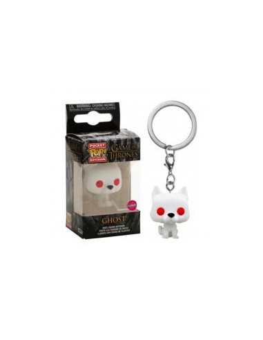 Funko pop keychain llavero juego de tronos fantasma terciopelo flocked edicion especial 45044