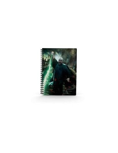 Libreta efecto 3d sd toys harry potter poster voldemort