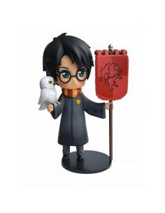 Figura plastoy harry potter harry potter con hedwig y estandarte gryffindor