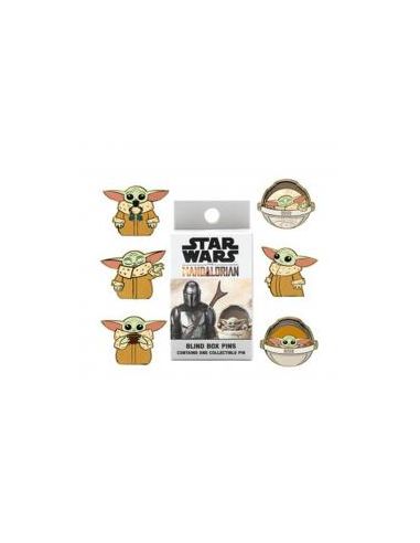 Caja sorpresa pin sello loungefly funko disney star wars the mandalorian grogu baby yoda mistery box