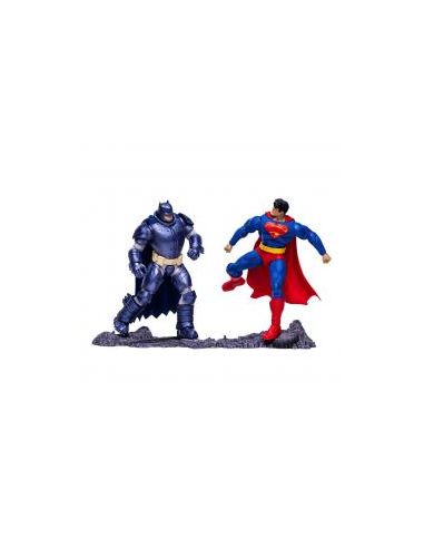 Pack 2 figuras mcfarlane toys collector multipack superman vs. armored batman