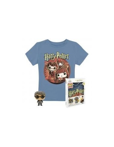 Pop & tee harry potter funko + camiseta trio talla l