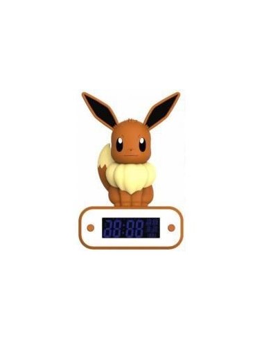 Lampara led reloj despertador teknofun madcow entertainment pokemon eevee 20 cm