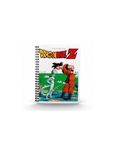 Libreta efecto 3d frieza vs goku dragon ball z