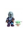 Peluche mattel star wars clan de dos mandalorian y grogu