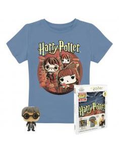 Pop & tee harry potter funko + camiseta trio talla m
