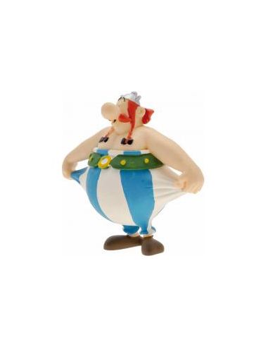 Figura plastoy asterix & obelix obelix sujetandose el pantalon pvc
