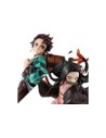 Figura megahouse serie g.e.m. demon slayer kimetsu no yaiba kamado brother & sis