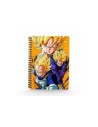 Libreta efecto 3d saiyans dragon ball z