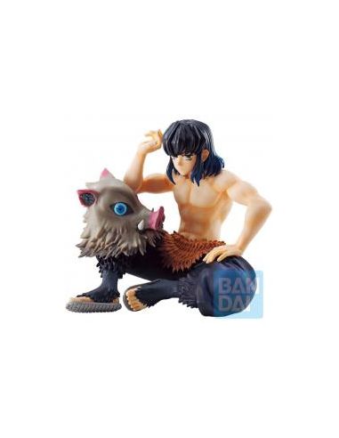 Figura bandai ichibansho demon slayer kimetsu no yaiba inosuke hashibira 10 cm exclusiva