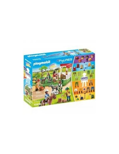 Playmobil my figures rancho caballos