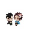 Pack 2 figuras megahouse look up genya & tanjiro kamado prueba final gift set