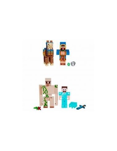 Pack 2 figuras mattel minecraft surtido aleatorio