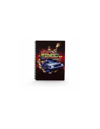 Libreta efecto 3d poster bttf 2 regreso al futuro