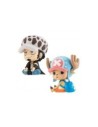 Pack 2 figuras megahouse one piece look up trafalgar d law & tony tony chopper con regalos sorpresa