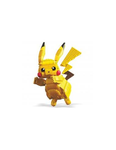 Figura mattel mega construx build pokemon jumbo pikachu 825 pcs
