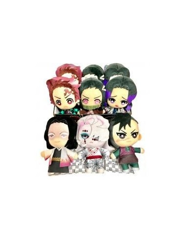 Set peluches banpresto kimetsu no yaiba demon slayer 9 unidades edicion exclusiva