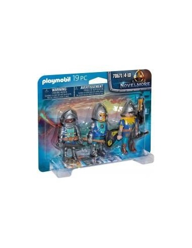 Playmobil set de 3 caballeros de novelmore