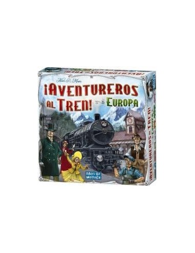 Juego de mesa asmodee ¡aventureros al tren! europa pegi 8