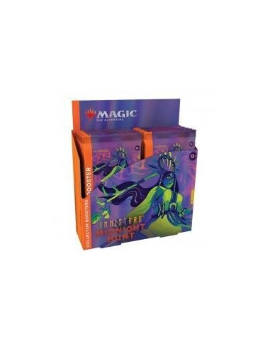 Juego de cartas collector booster wizards of the coast magic the gathering midnight hunt 12 sobres ingles