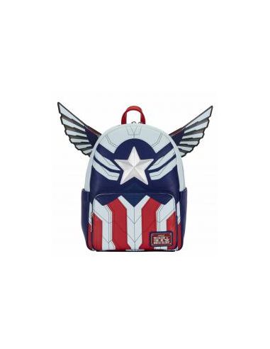 Mini mochila loungefly marvel falcon capitán américa cosplay