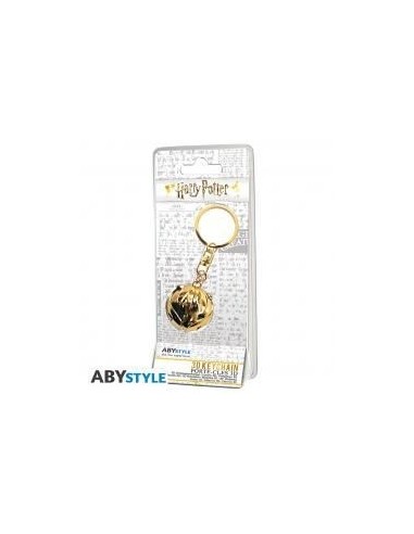 Llavero 3d abystyle harry potter snitch dorada