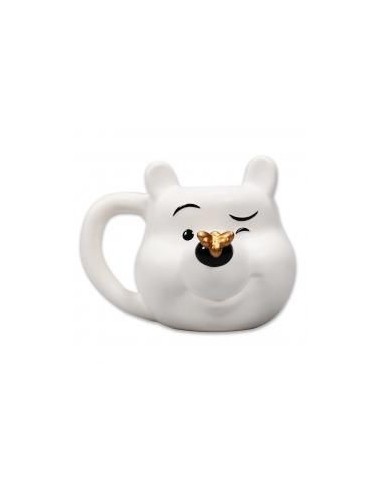 Taza 3d half moon bay winnie the pooh  abeja dorada 550ml