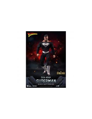 Figura beast kingdom dc comics superman dynamic8h traje negro especial