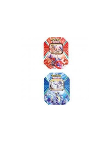 Juego de cartas pokemon tcg lata verano q2 2023 koraidon - miraidon español