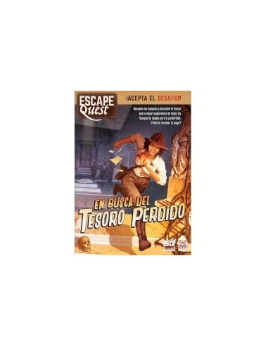 Juego de mesa escape quest 1: en busca del tesoro perdido formato libro pegi 12