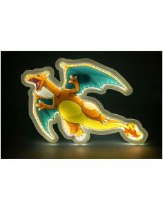Mural lampara neon teknofun madcow entertainment pokemon charizard 30 cm