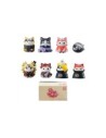 Set 8 figuras megahouse naruto shippuden nyaruto! battle vs akatsuki surtido