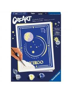 Kit para pintar con números ravensburger creart serie trend d zodiac: virgo