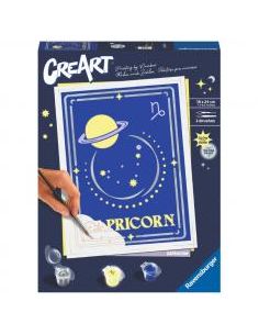 Kit para pintar con números ravensburger creart serie trend d zodiac: capricornio
